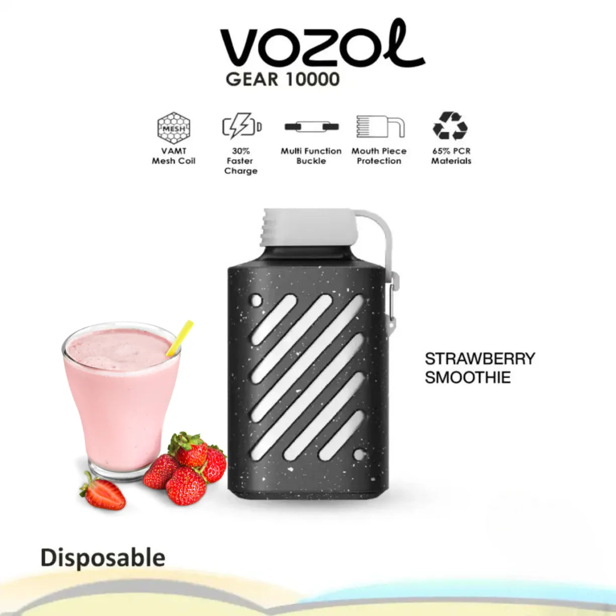 Vozol Gear 10000 Puffs 50mg Disposable Vape in Dubai