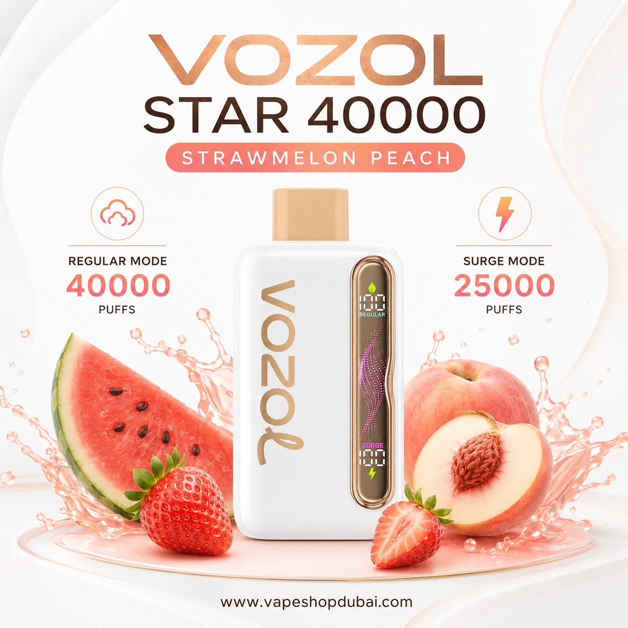 Vozol Star strawberry peach