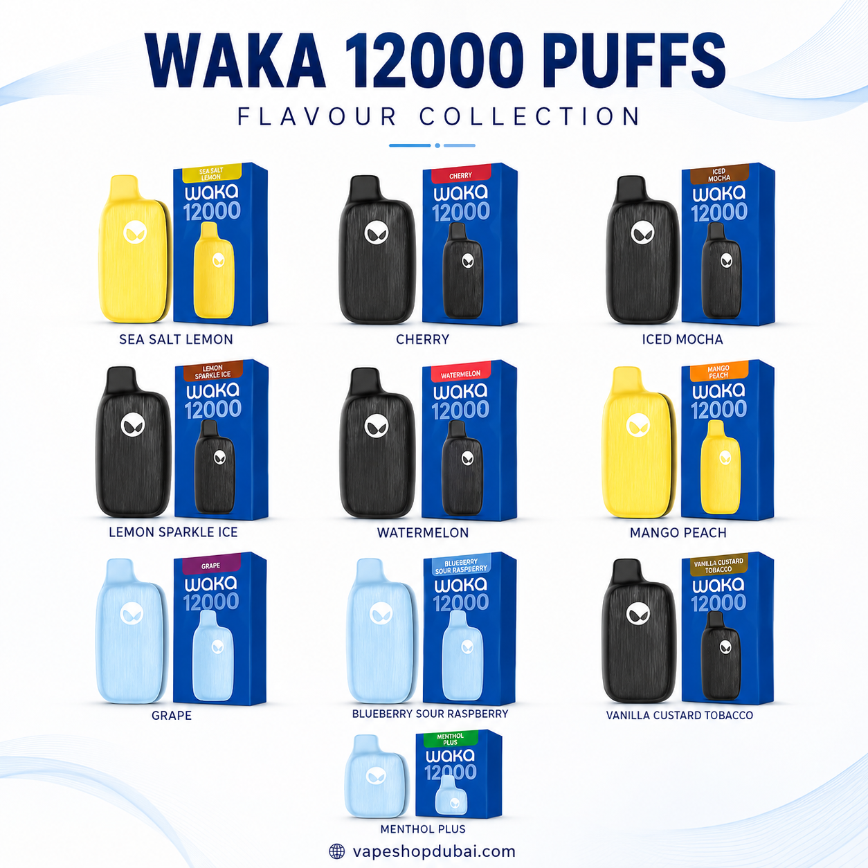 Waka Nova 12000 Puffs 18mg Disposable Vape