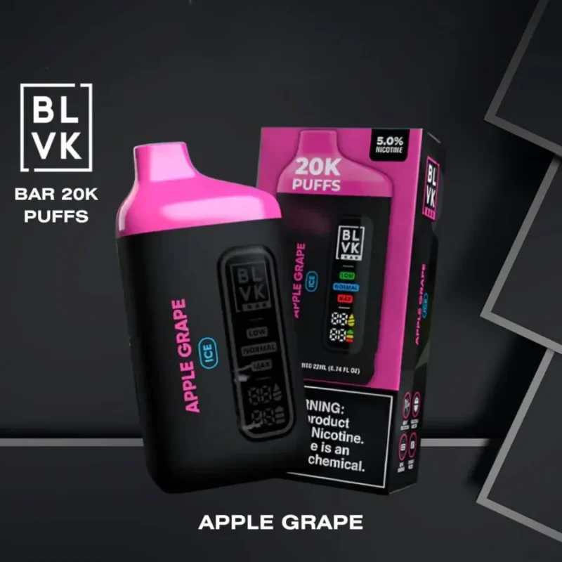 Best BLVK Bar 20000 Puffs - Apple Grape