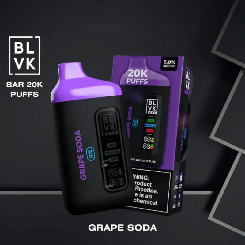 Best BLVK Bar 20000 Puffs - Grape Soda