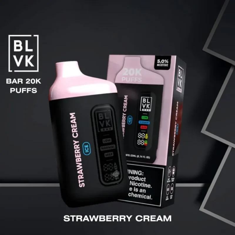 Best BLVK Bar 20000 Puffs - Strawberry Cream