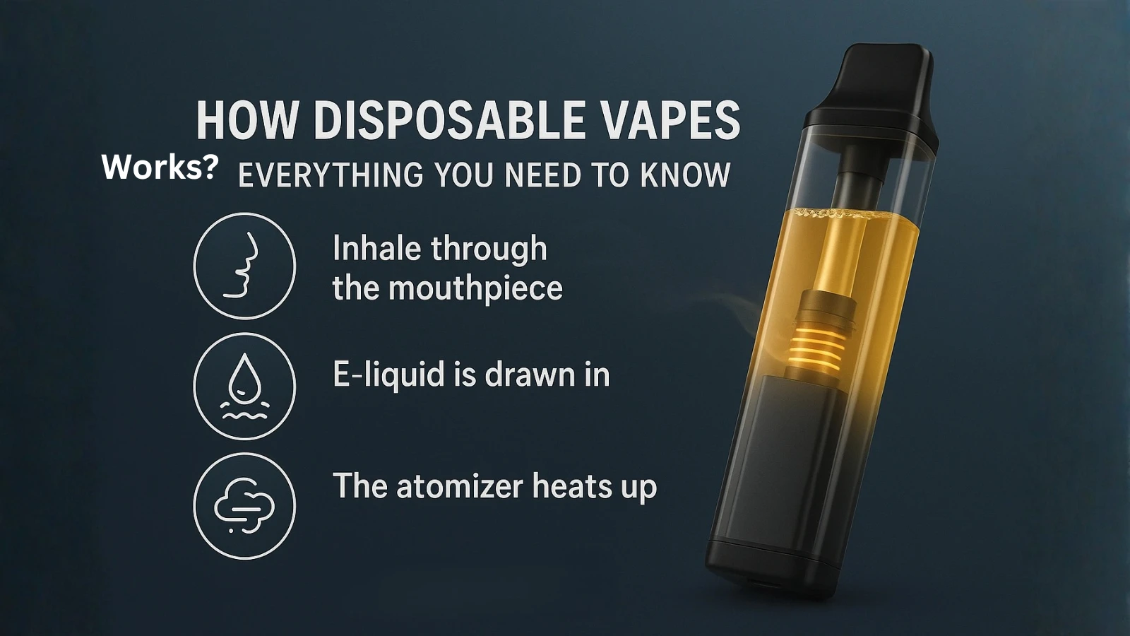 How Disposable vape works?