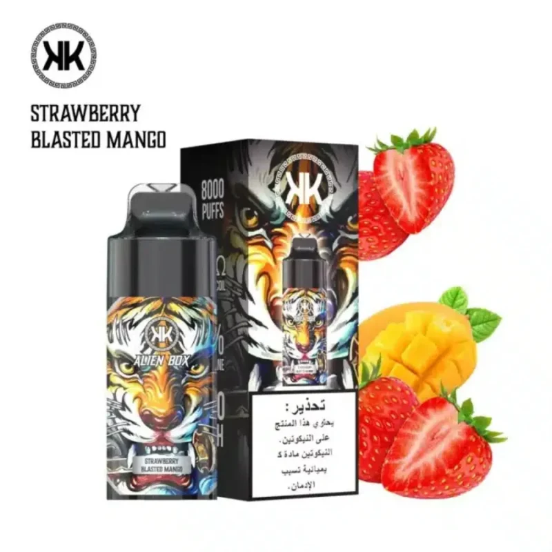 KK Energy 8000 Puffs - Strawberry Blasted Mango