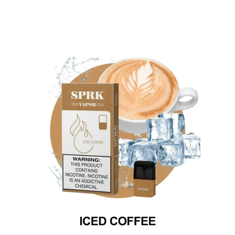 SPRK VAPOR MYLE V4 PODS - ICED COFFEE