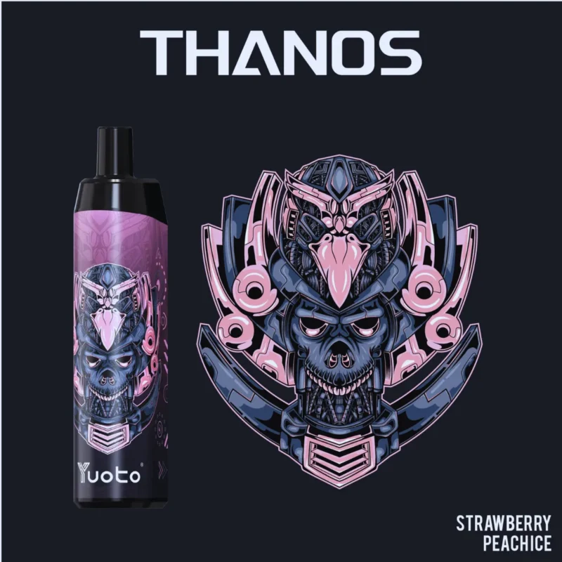 Yuoto Thanos 5000 Puffs Disposable Vape in Dubai - Strawberry Peach Ice