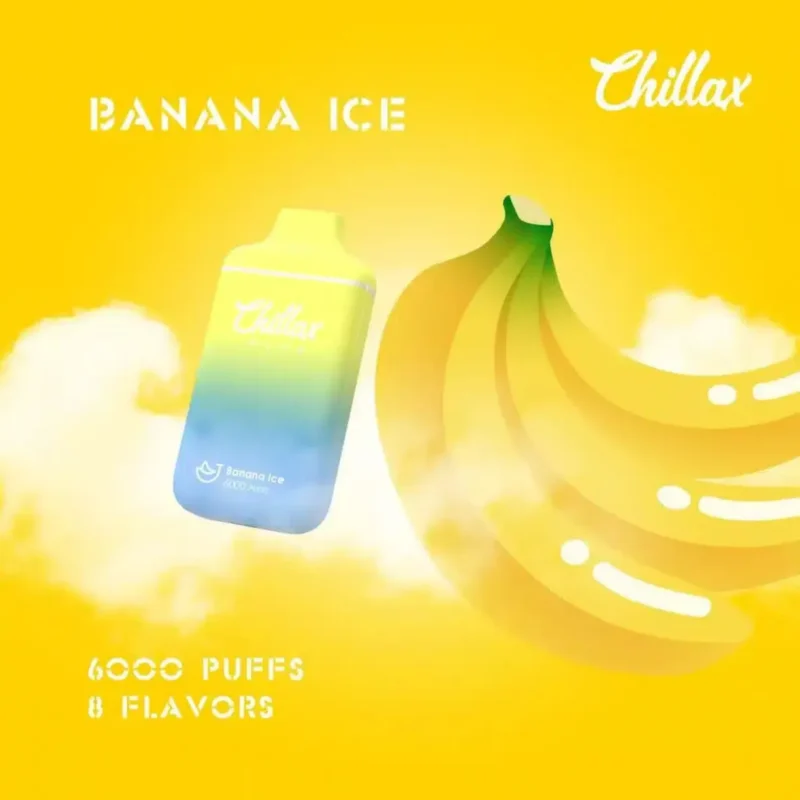 CHILLAX PLUS 6000 PUFFS Rechargeable Vape- Banana Ice