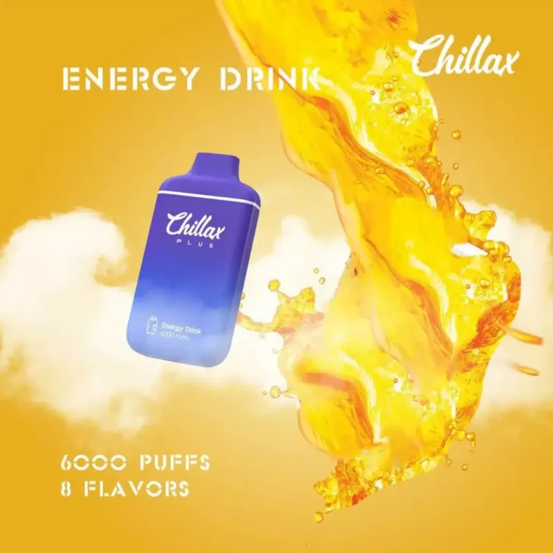 CHILLAX PLUS 6000 PUFFS Rechargeable Vape- Energy Drink