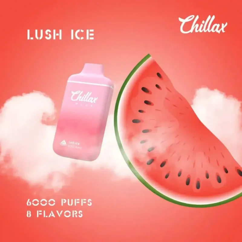 CHILLAX PLUS 6000 PUFFS Rechargeable Vape- Lush Ice