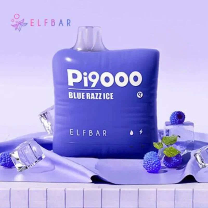 Elf Bar Pi9000 Puffs Disposable Vape 50mg in Dubai, UAE - Blue Razz Ice