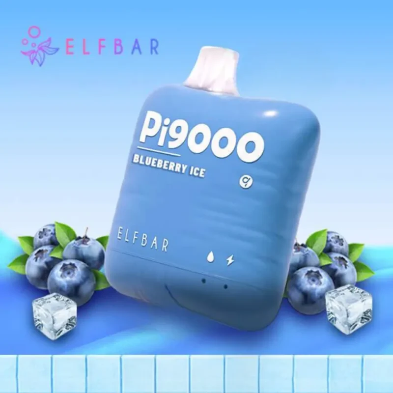 Elf Bar Pi9000 Puffs Disposable Vape 50mg in Dubai, UAE - Blueberry Ice