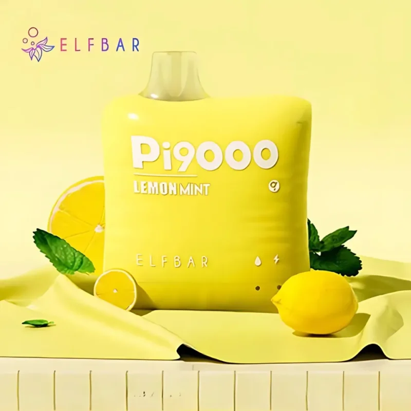 Elf Bar Pi9000 Puffs Disposable Vape 50mg in Dubai, UAE - Lemon Mint