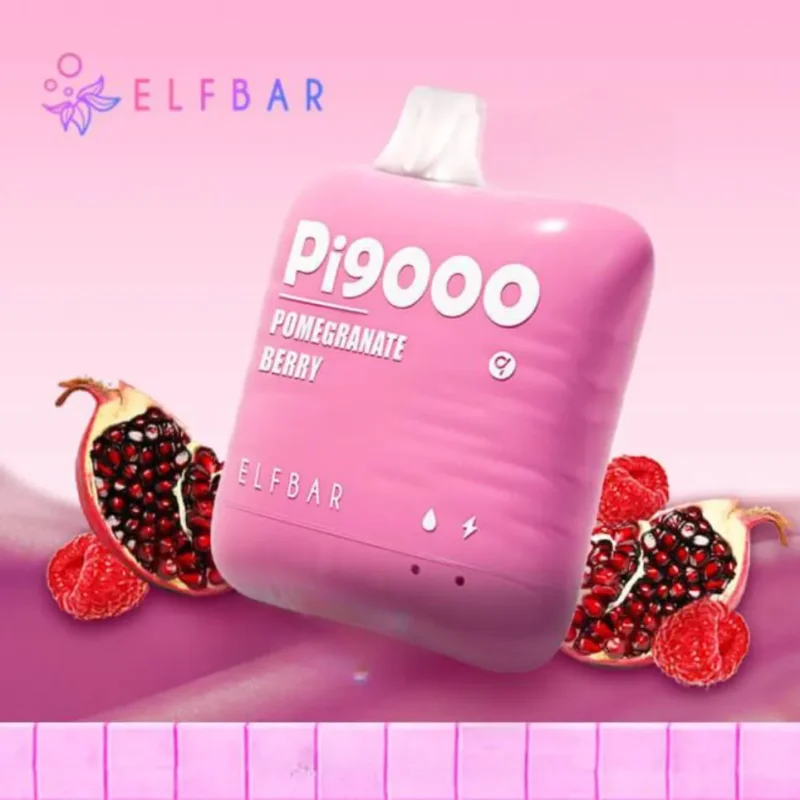Elf Bar Pi9000 Puffs Disposable Vape 50mg in Dubai, UAE - Pomegranate Berry