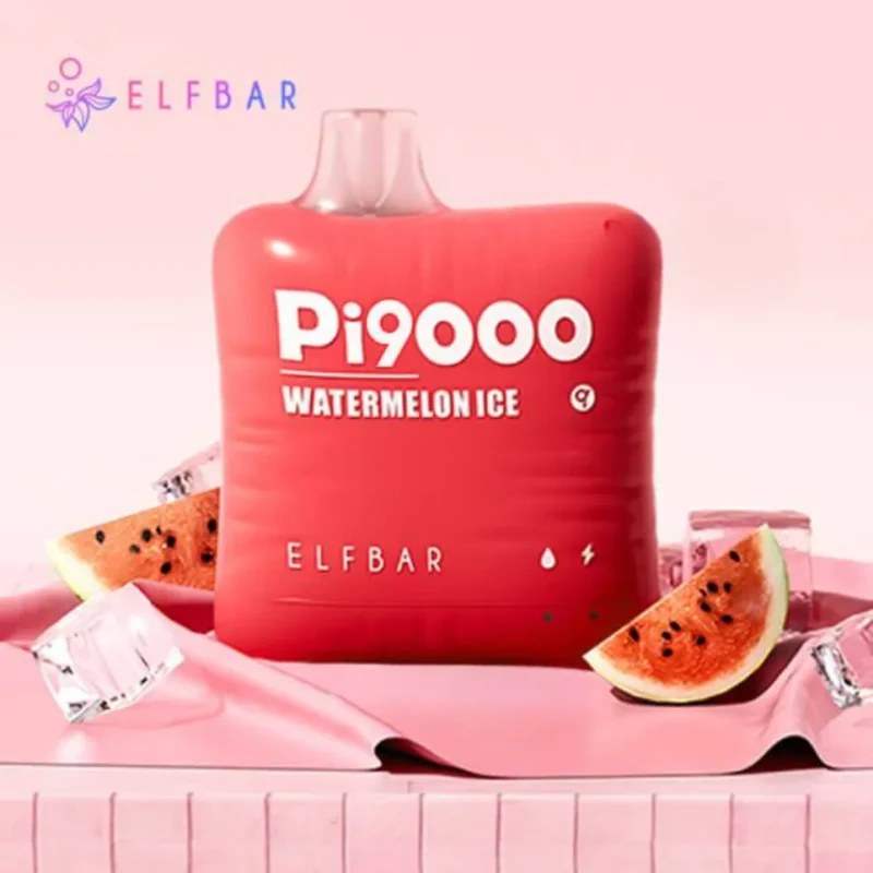 Elf Bar Pi9000 Puffs Disposable Vape 50mg in Dubai, UAE - Watermelon Ice