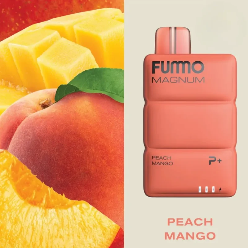 Fummo Magnum 8000 Puffs Disposable Vape 20mg in Dubai, UAE - Peach Mango