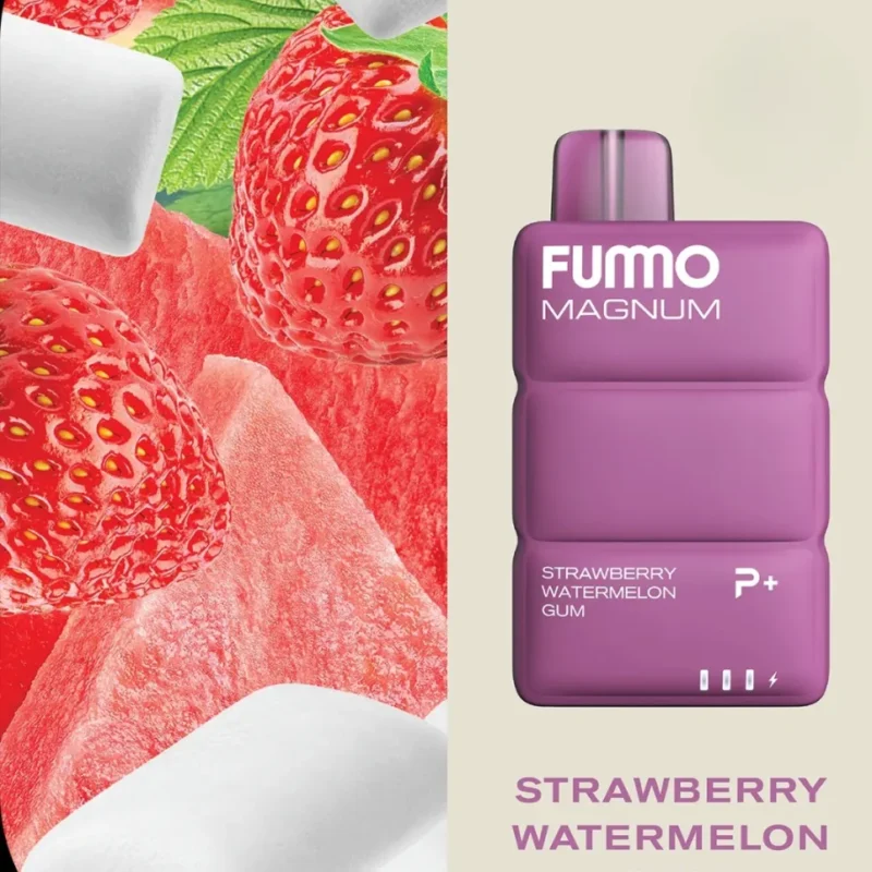 Fummo Magnum 8000 Puffs Disposable Vape 20mg in Dubai, UAE- Strawberry Watermelon Gum