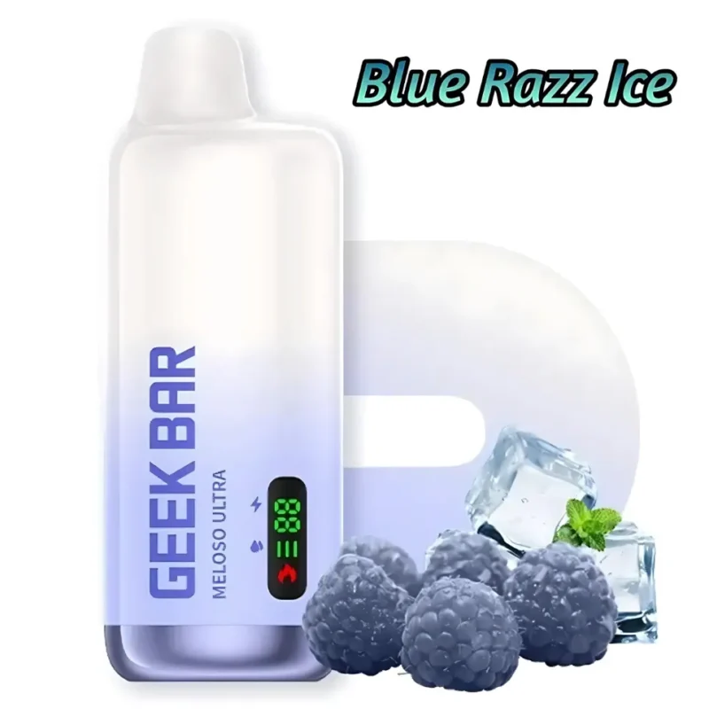 Geek Bar Meloso 10000 Puffs Disposable Vape in Dubai, UAE- Blue Razz Ice