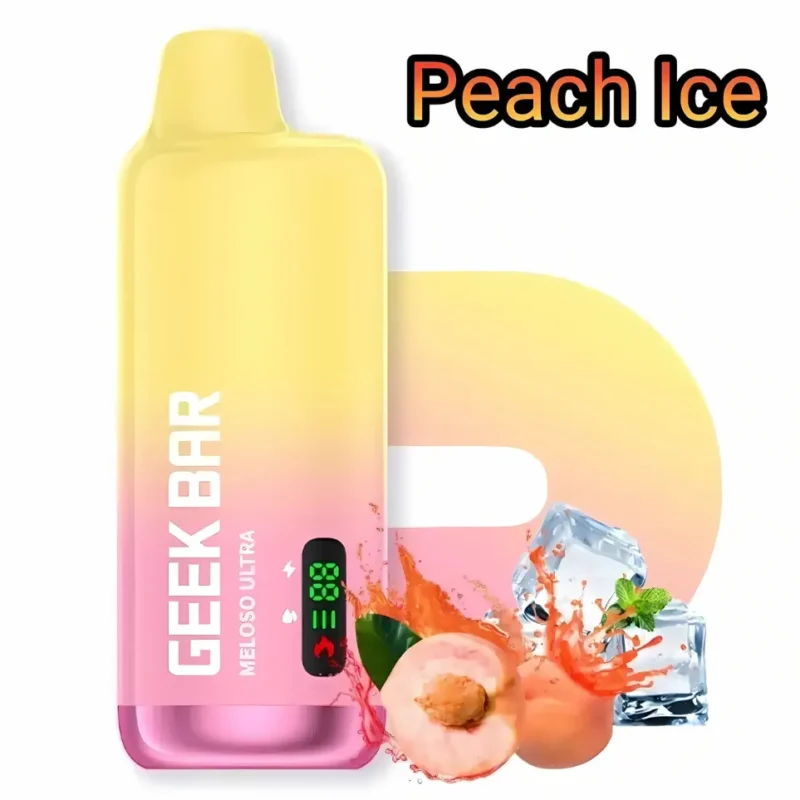 Geek Bar Meloso 10000 Puffs Disposable Vape in Dubai, UAE - Peach ice