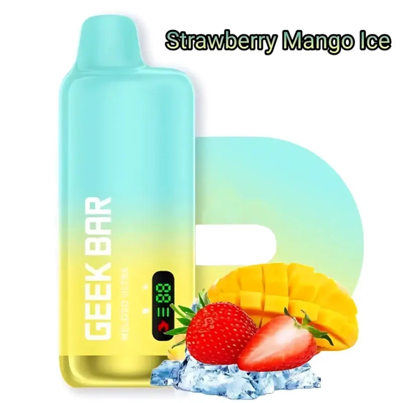 Geek Bar Meloso 10000 Puffs Disposable Vape in Dubai, UAE - Strawberry Mango Ice