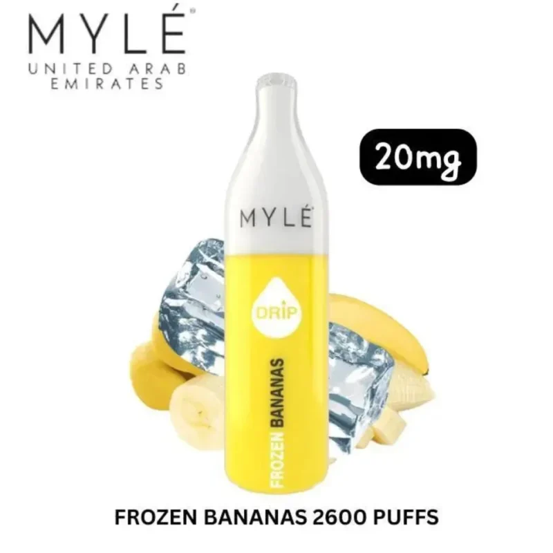 Myle Drip 2600 Puffs Disposable Vape 20mg in Dubai, UAE - Frozen Bananas