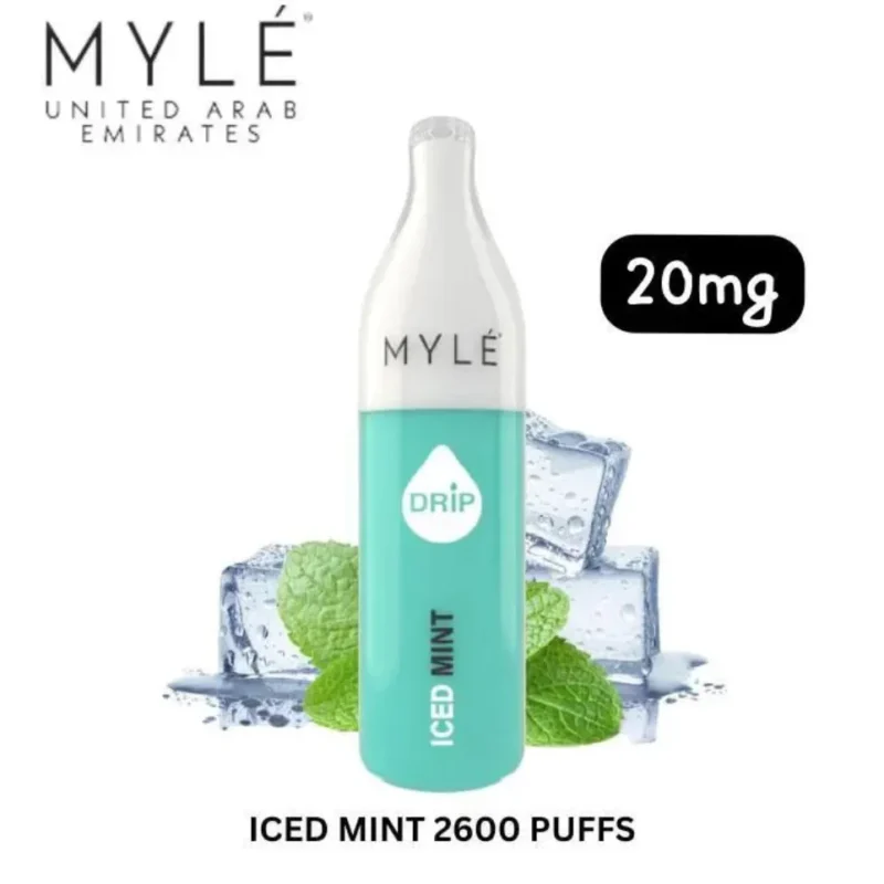 Myle Drip 2600 Puffs Disposable Vape 20mg in Dubai, UAE - Iced Mint