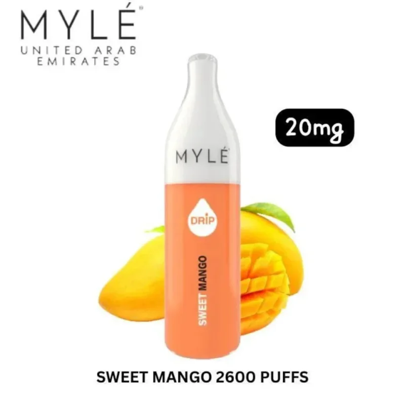 Myle Drip 2600 Puffs Disposable Vape 20mg in Dubai, UAE - Sweet Mango