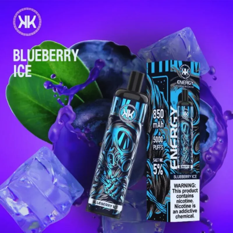 Blueberry Ice - Energy 5000 Puffs Disposable Vape 50mg in Dubai, UAE