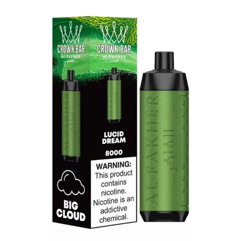 Crown Bar Al Fakher 8000 Puffs 50mg Disposable Vape in Dubai, UAE - Lucid Dream
