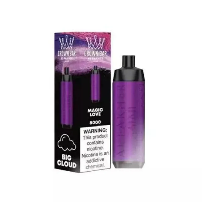 Crown Bar Al Fakher 8000 Puffs 50mg Disposable Vape in Dubai, UAE - Magic Love