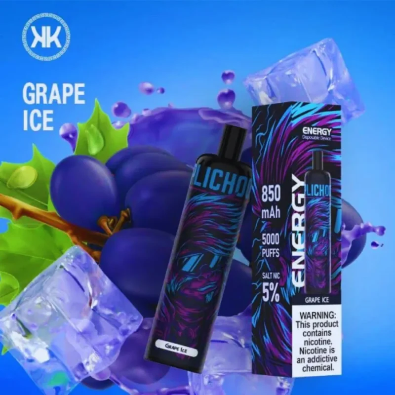 Grape Ice - Energy 5000 Puffs Disposable Vape 50mg in Dubai, UAE