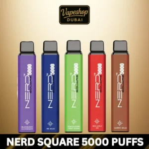 Nerd Square 5000 Puffs Disposable Vape 20mg in Dubai, UAE
