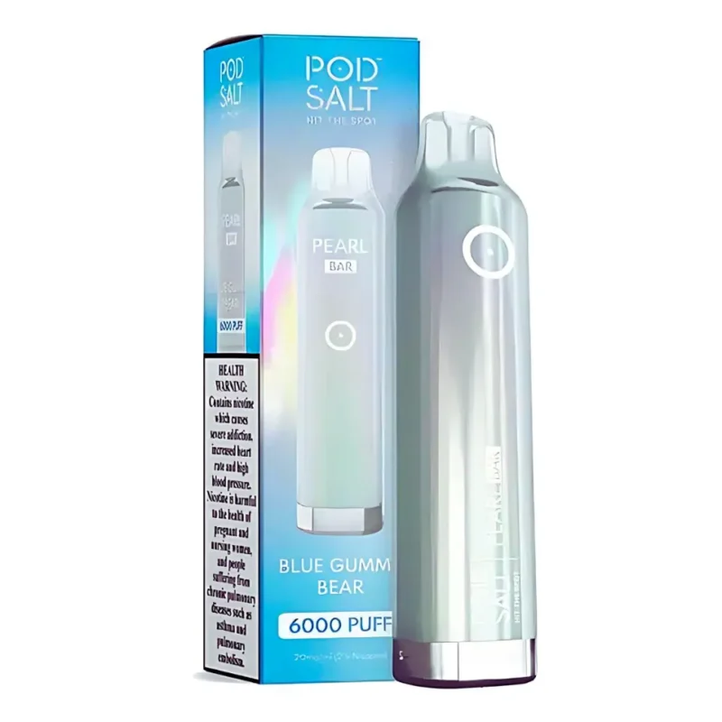 Pod Salt Pearl Bar 6000 Puffs 20mg_ml Disposable Vape in Dubai, UAE- Blue Gamm Bear