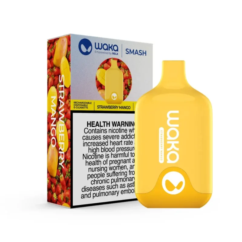 Strawberry Mango - Waka Smash 5500 Puffs Disposable Vape 20 mg in Dubai, UAE
