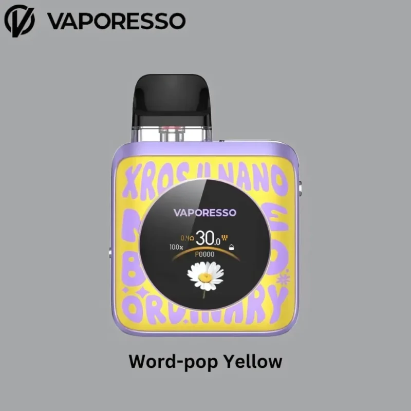 VAPORESSO XROS 4 Nano Pod System Kit in Dubai, UAE - World Pop Yellow