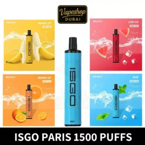 ISGO Paris 1500 Puffs Disposable Vape in Dubai, UAE