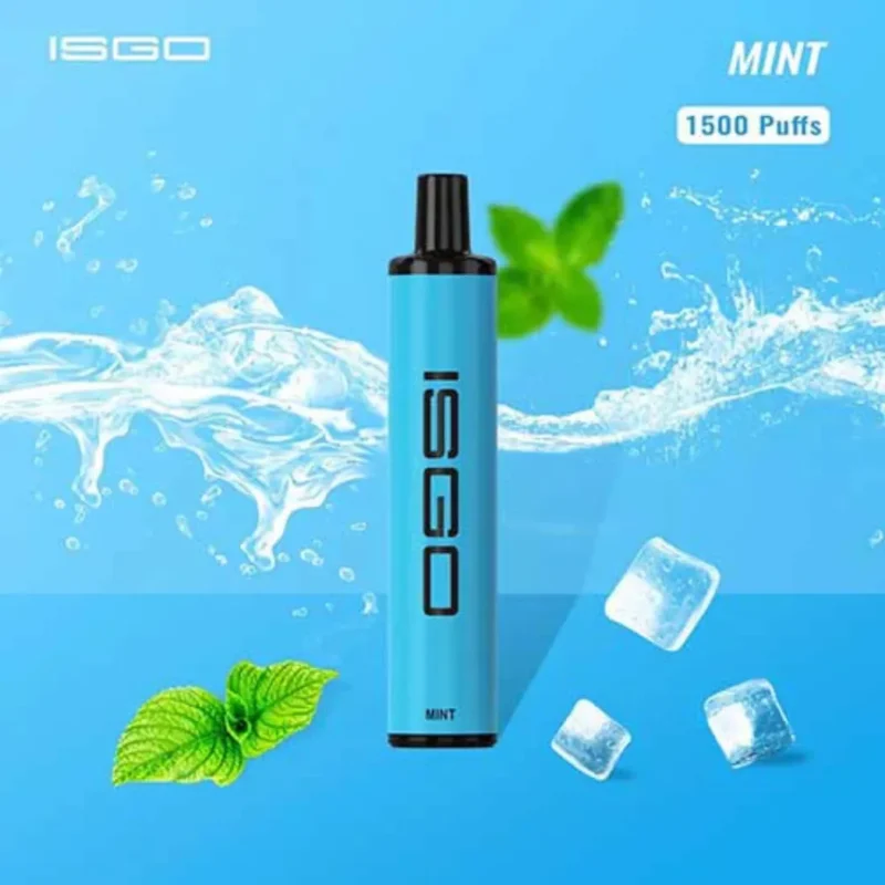 Mint - ISGO Paris 1500 Puffs Disposable Vape in Dubai, UAE