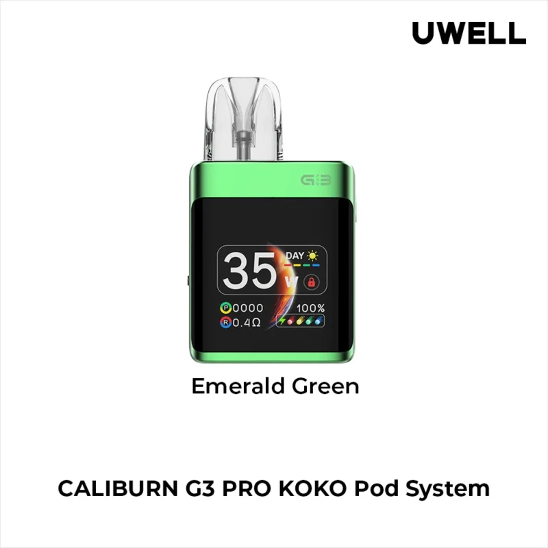 UWELL Caliburn G3 Pro Koko Pod System - Emerald Green