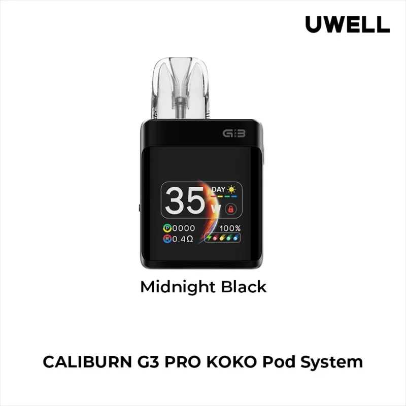 UWELL Caliburn G3 Pro Koko Pod System - Midnight Black