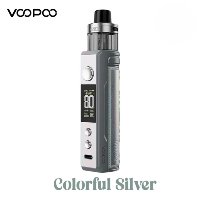 VOOPOO Drag X2 Pod System Kit 80W in Dubai, UAE - Colorful Silver
