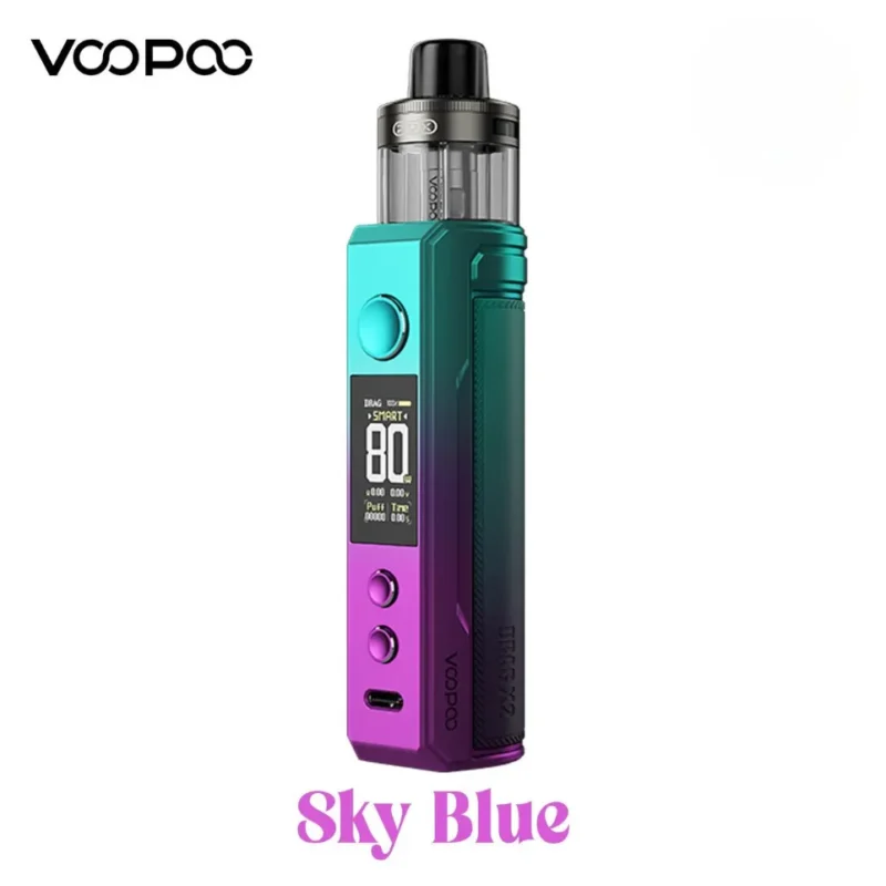 VOOPOO Drag X2 Pod System Kit 80W in Dubai, UAE - Sky blue