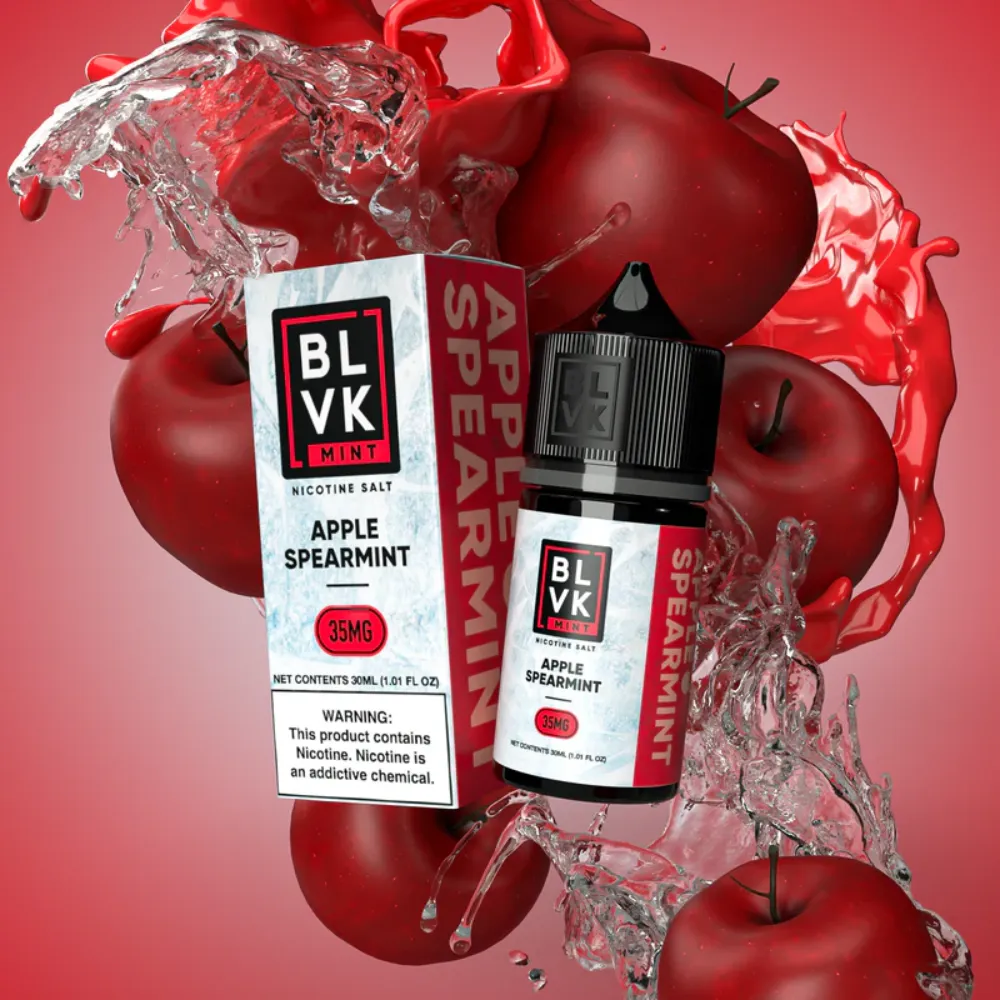 Apple Spearmint -BLVK MINT Series Saltnic 30ml E-Liquid in Dubai, UAE