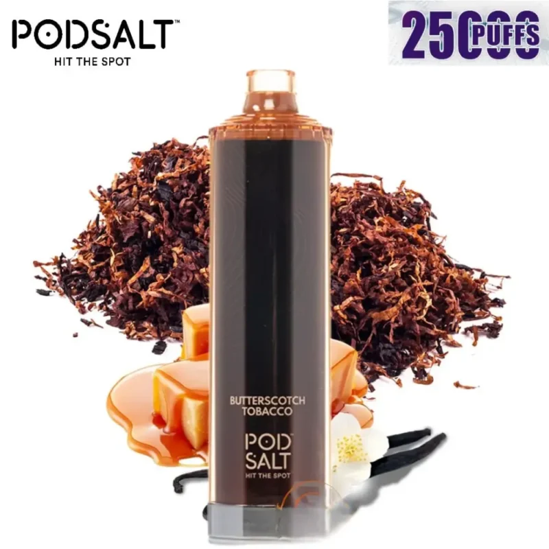 Butterscotch Tobacco - Pod Salt Onyx Cloud 25000 Puffs Disposable Vape in Dubai, UAE