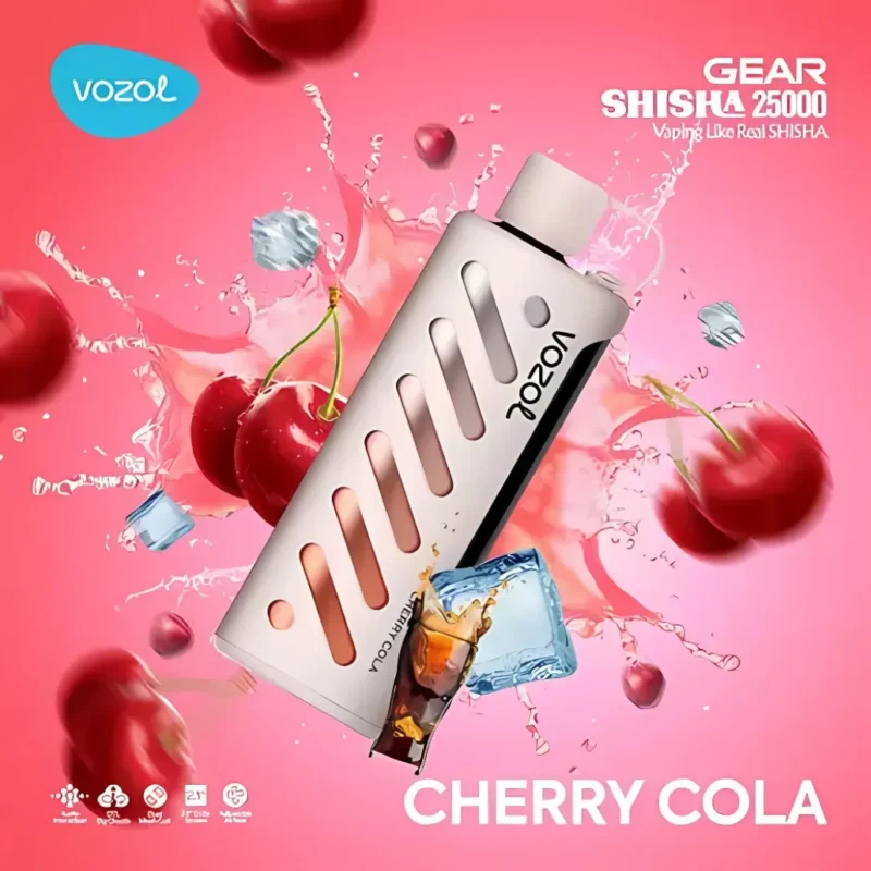 Cherry Cola - VOZOL Gear Shisha 25000 Puffs Dual Mode Disposable Vape 5mg in Dubai, UAE