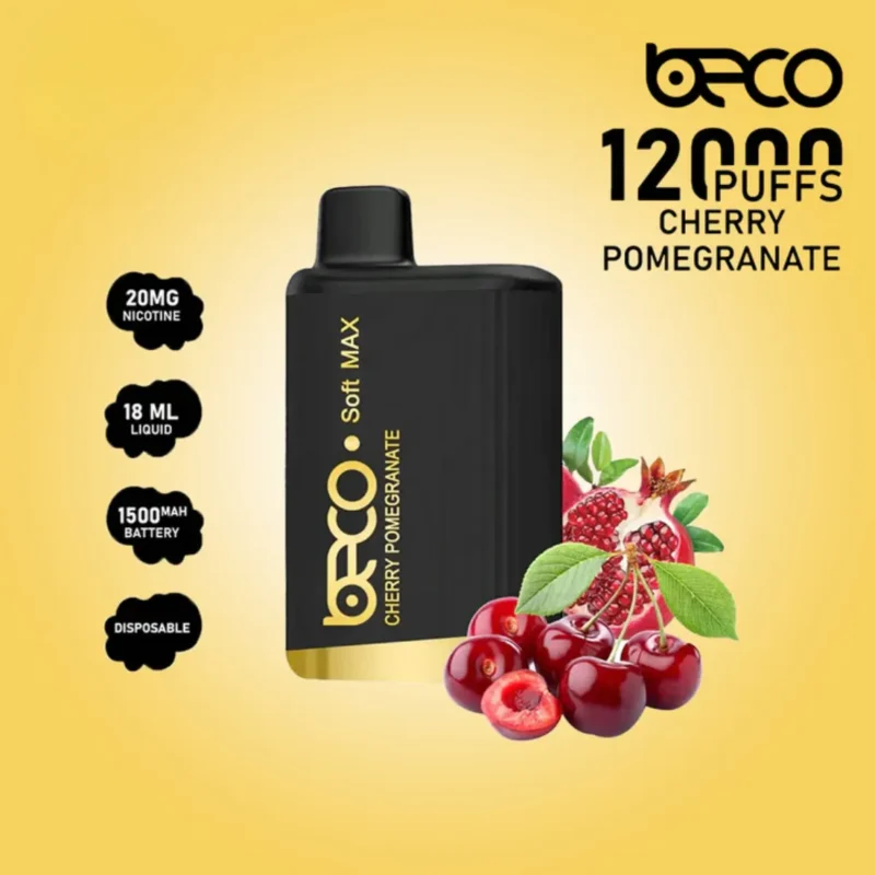 Cherry Pomegranate - Beco Soft Max 12000 Puffs Disposable Vape in Dubai, UAE