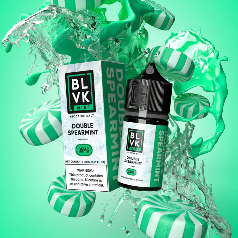 Double Spearmint -BLVK MINT Series Saltnic 30ml E-Liquid in Dubai, UAE