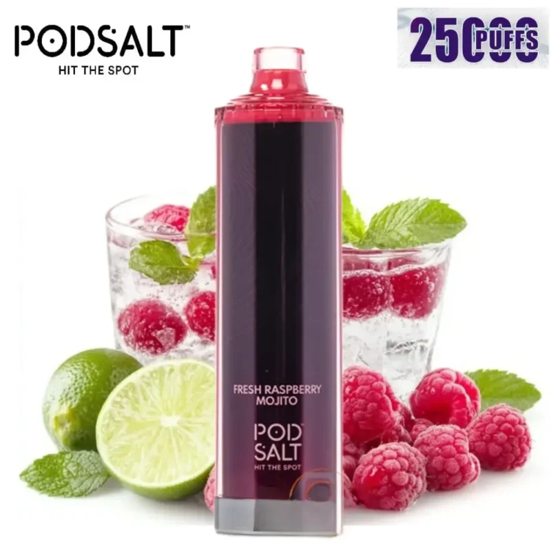 Fresh Raspberry Mojito - Pod Salt Onyx Cloud 25000 Puffs Disposable Vape in Dubai, UAE