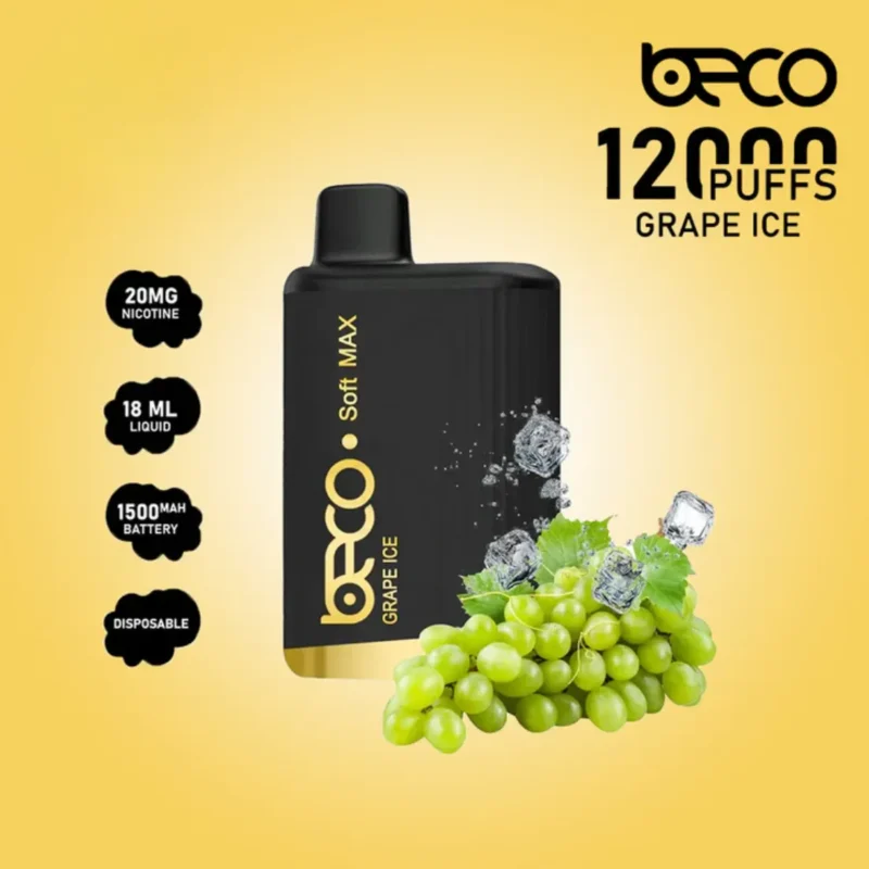 Grape Ice - Beco Soft Max 12000 Puffs Disposable Vape in Dubai, UAE