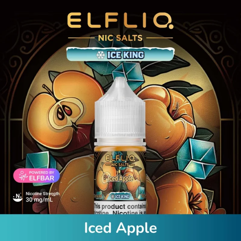 Iced Apple - Elfliq Salt Nicotine 30ml Ice King by Elfbar in Dubai, UAE