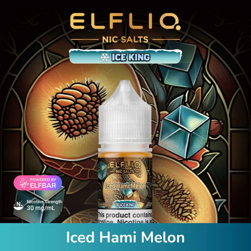 Iced Hami Melon - Elfliq Salt Nicotine 30ml Ice King by Elfbar in Dubai, UAE