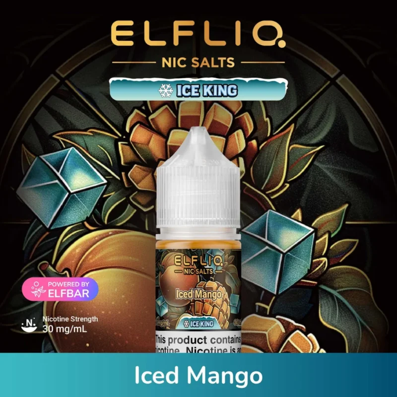 Iced Mango - Elfliq Salt Nicotine 30ml Ice King by Elfbar in Dubai, UAE